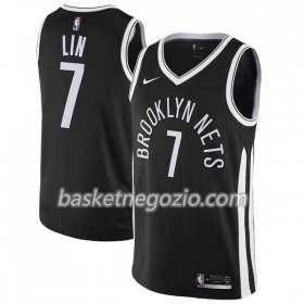 Canotte Uomo Brooklyn Nets Jeremy Lin 7 Nike City Edition Swingman